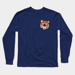 Neon Tiger Bar Sign Top Left Long Sleeve T-Shirt